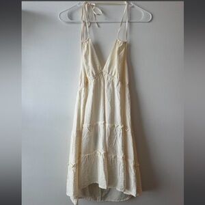 Wild Fable Cream Backless dress